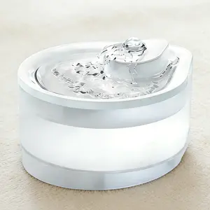 Whisper Quiet Usb-Powered High Capacity Pet Water Fountain for cat and dog, Automatic Circulation, Easy Clean Design for Cats & Small Pets, No Battery Required