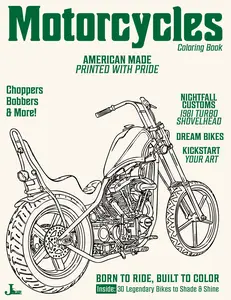 Motorcycle Coloring Book