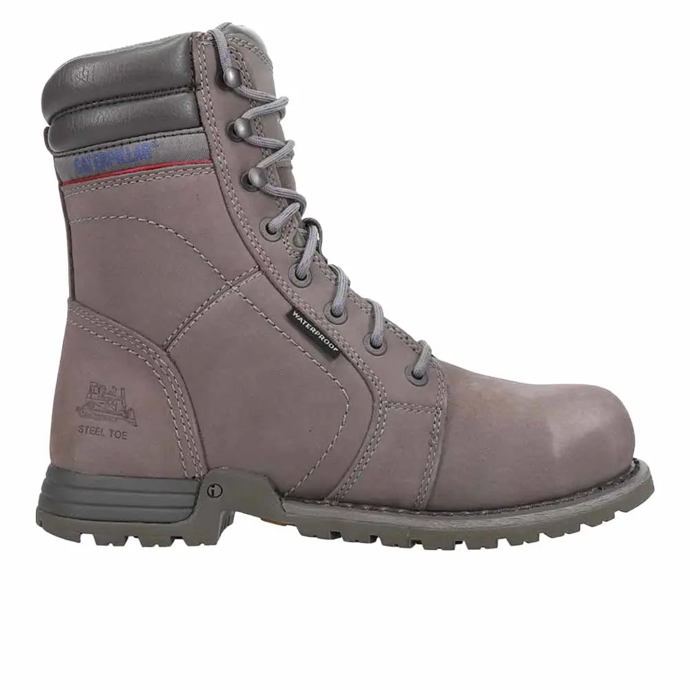 Caterpillar Womens Echo Waterproof Electrical Hazard Steel Toe  Work/Duty - Grey
