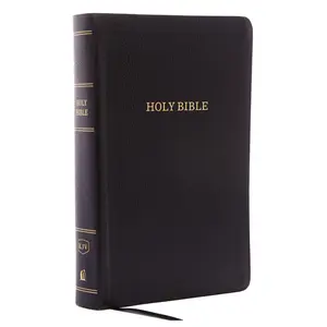 KJV Holy Bible: Personal Size Giant Print with 43,000 Cross References, Black Bonded Leather, Red Letter, Comfort Print: King James Version by Thomas Nelson [Leatherbound Book]