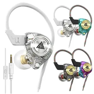 QKZ AK3 Portable In-Ear Earphone with Mic, Hifi Subwoofer Noise Cancelling Earphones for Game Sports, 3D For Gym & Sports & Game, 8D Audio, Electronic Audio Headset wired earbuds stereo sound headphone