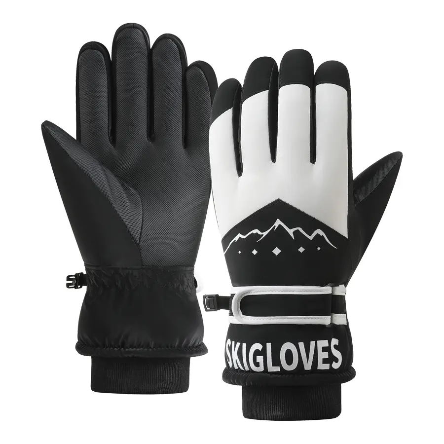 Unisex Winter Ski Gloves - Waterproof, Windproof, Thick Thermal Touch Screen, Non-Slip Cold Weather Gloves for Skiing, Snowboarding, Outdoor Winter Sports