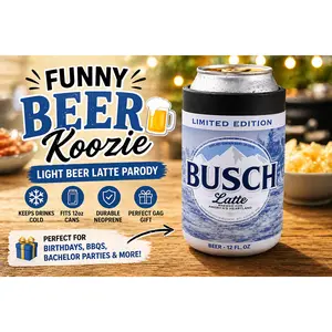 Beer Inspired Beverage Holder - 12 FL. OZ. Printed Drinkware with Mountain Design