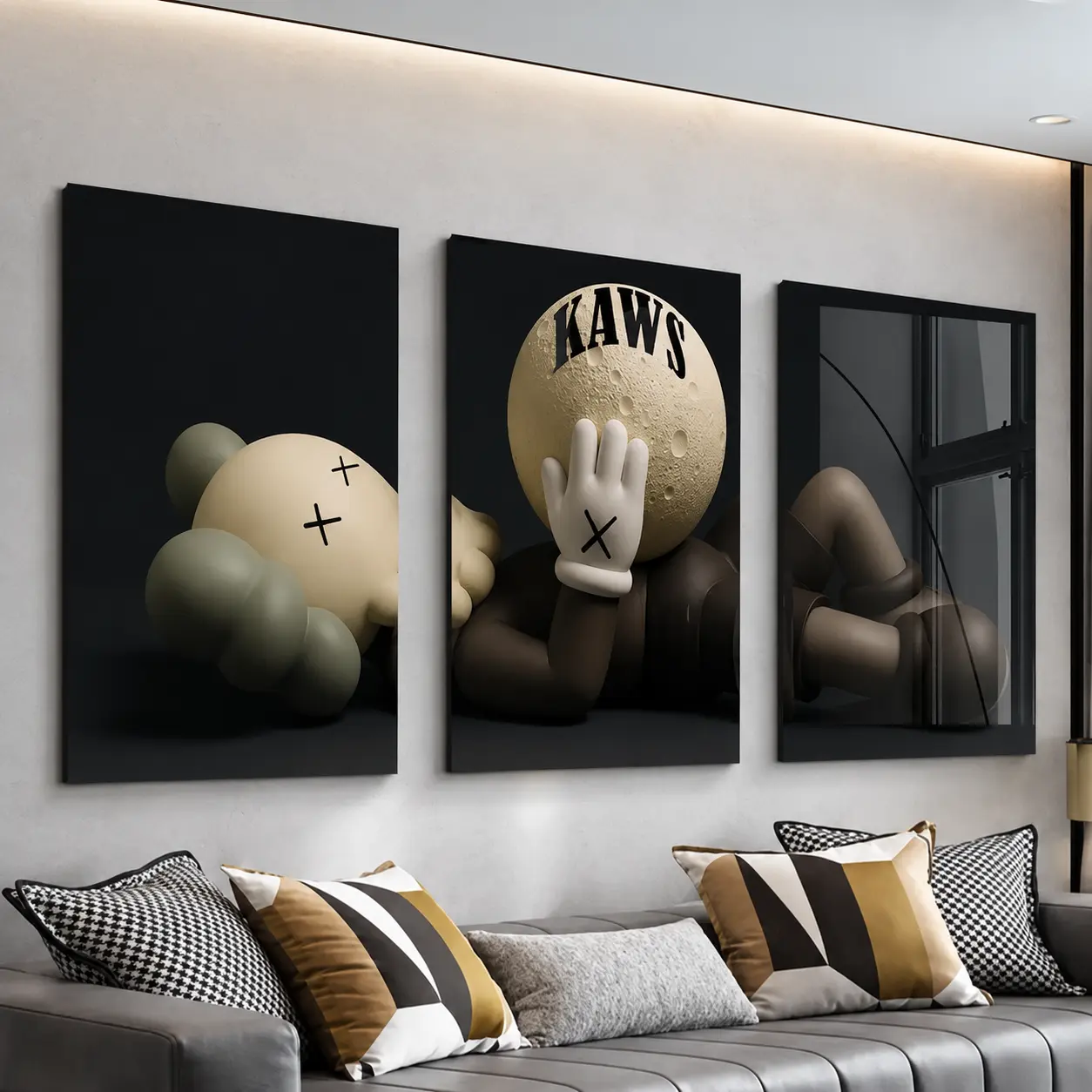 Urban Streetwear Canvas Wall Art, Trendy Character Poster Print, Modern Apartment Decor for Bedroom, Living Room, Dorm & Game Room