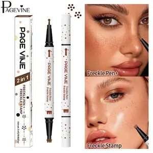 Freckle Stamp Pen 2-in-1 Design, Precision Dot Tip + Freckle Stamp Head, Waterproof Long Wear Rapid Film Forming Formula, Natural Skin-Like Freckles, Easy Control for Beginners, Perfect for Daily Looks, Travel & Summer Makeup.