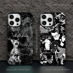 Band D-Deftones Phone Case For iPhone 17 16 15 14 13 12 Pro Max Plus Air Black Candy Matte Shockproof Cover Unique Gift For Christmas Birthday