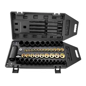 Professional 50Pcs Hydraulic Sleeve Disassembly Tool Set for Mercedes Benz & BMW Swing Arm & Rear Axle Bushing Removal Compatible with Wrench and Torque Wrench