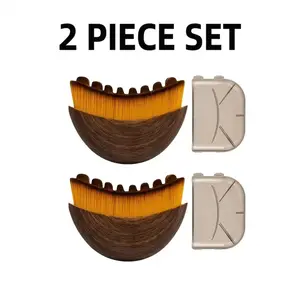 2 PCS Lymphatic Contour Face Brush for Jawline & Chin Sculpting Dry Brushing Massager for Lymphatic Drainage & Facial Fatigue Relief Ergonomically Designed Smooth Precision Contour Beauty Roller with Gentle Durable Bristles