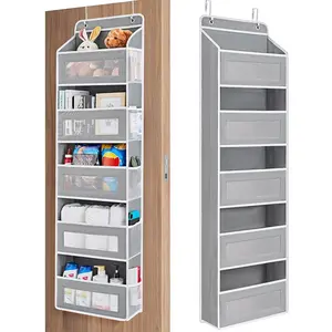 Over-the-Door Organizer – Heavy-Duty 44lbs Capacity Hanging Storage with 5 Shelves + 10 Mesh Pockets – Anti-Tilt Design for Bedroom, Bathroom, Nursery, Pantry & Closet – Space-Saving, Women & Home Organization Dealsforyoudays