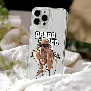 1hot game Grand Theft Auto 5  Phone Case Transparent Phone Case For iPhone 16 15 14 13 12 11 Pro Max XR Plus