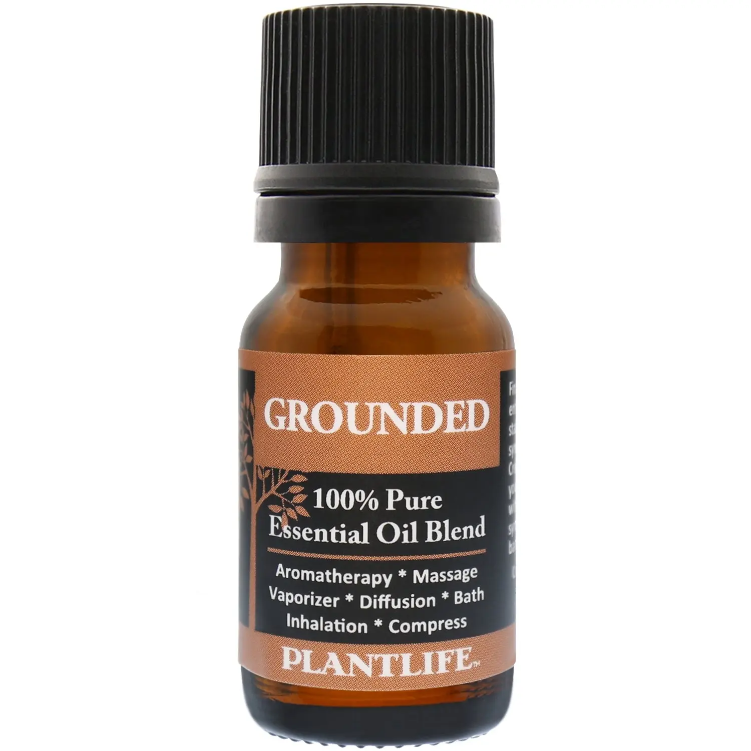 Plantlife Grounded Essential Oil Blend 10 ml – Centering Aromatherapy Blend for Stability & Mindful Moments