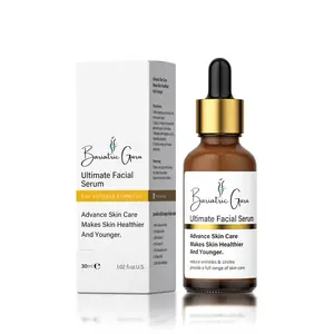 Bariatric Guru Ultimate Facial Liquid Serum – Advanced Anti-Aging, Brightening & Hydrating Face Serum with Retinaldehyde, Bakuchiol, Tranexamic Acid, Niacinamide, Vitamin C & E, Hyaluronic Acid Nutrient-Rich – 1 fl oz Serum
