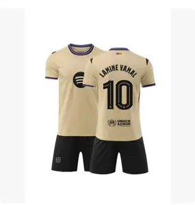 25/26 Barca Away Sports Set,Breathable Lamine Yalam, Christmas Gift, Football Fan Shirt, Training Wear, Match Casual, Short Sleeve and Shorts