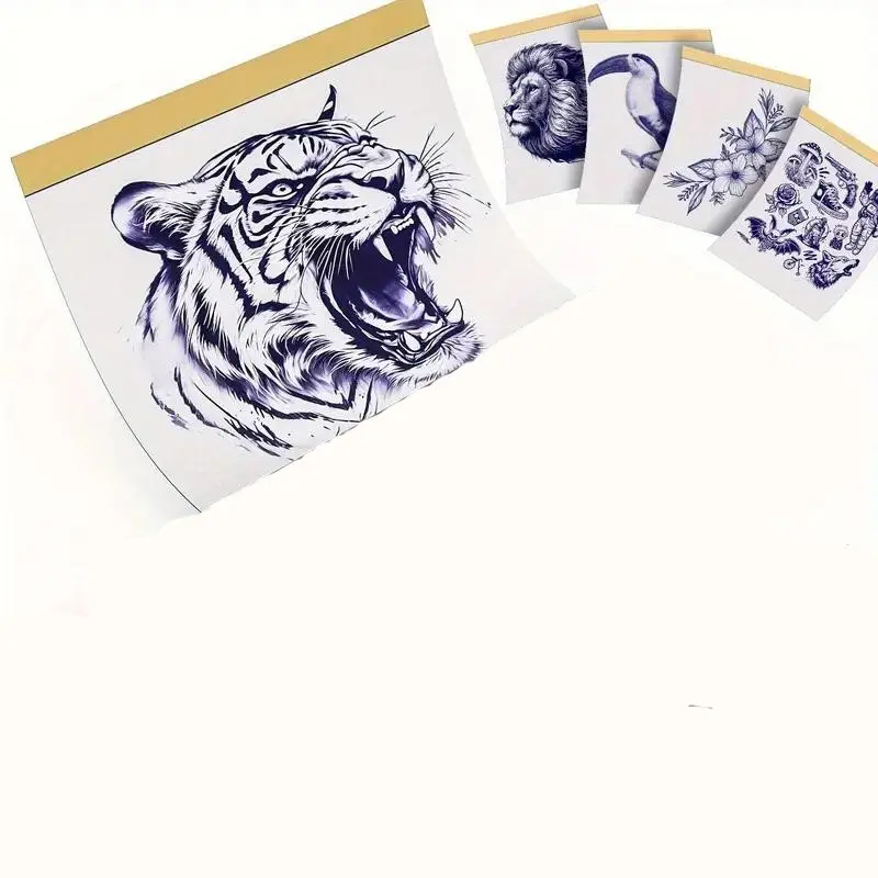 A4 Tattoo Transfer Paper High Definition Easy Transfer Template Paper Compatible with Mo8f Tp81 P90 Pino Printers Professional Personal Use Batch Information Durable High Quality Paper