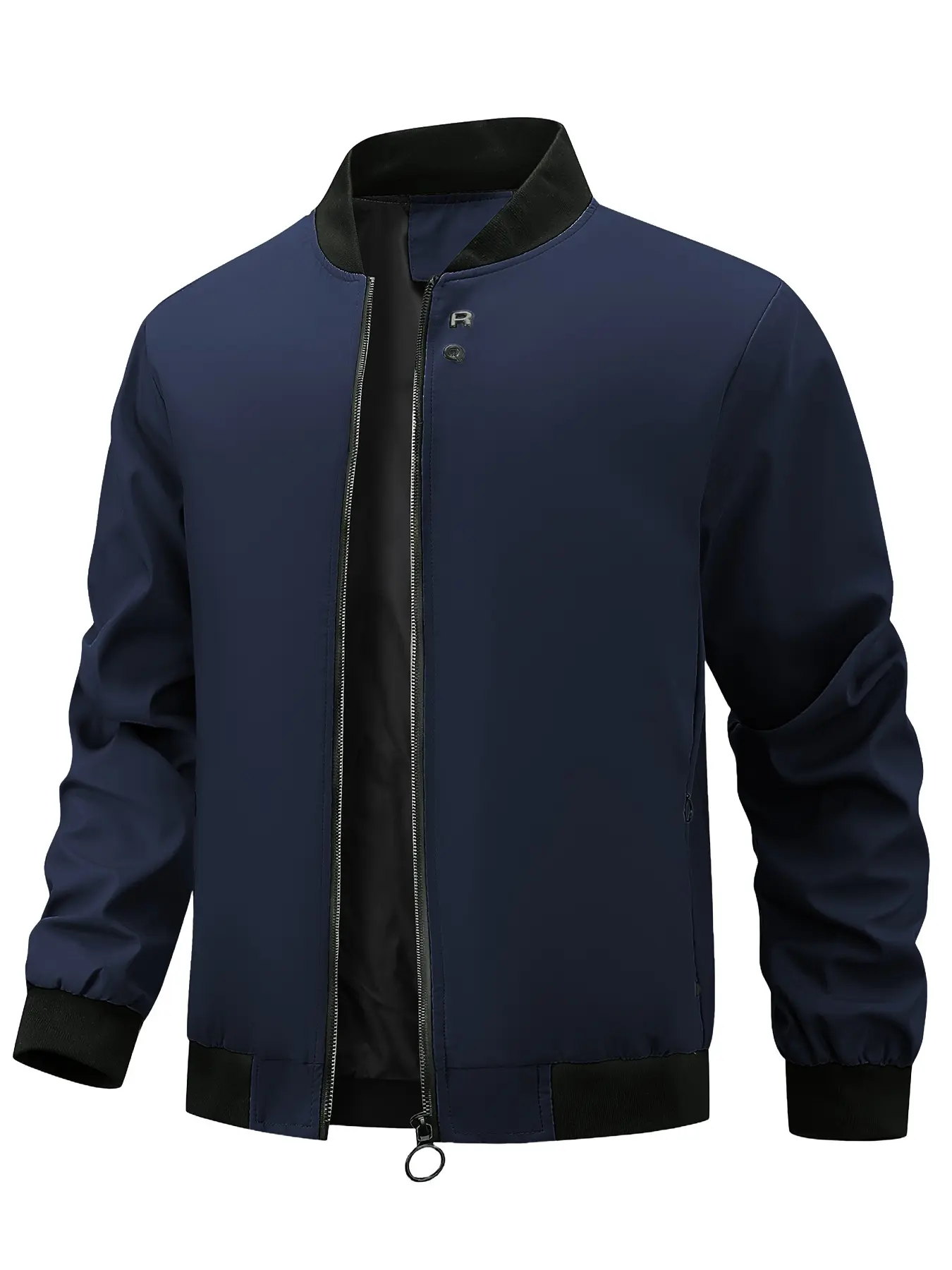 Large Size Men's Fall Jacket, Coats, Casual Slim-Fitting Outerwear, Long Sleeve, Plain Pattern, All Seasons, No Padding, Versatile Men's Clothing