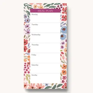 Meal Planner Notepad, 50 pages for organizing your meals for the week Tear Off Calendar Fridge Calendar Magnetic