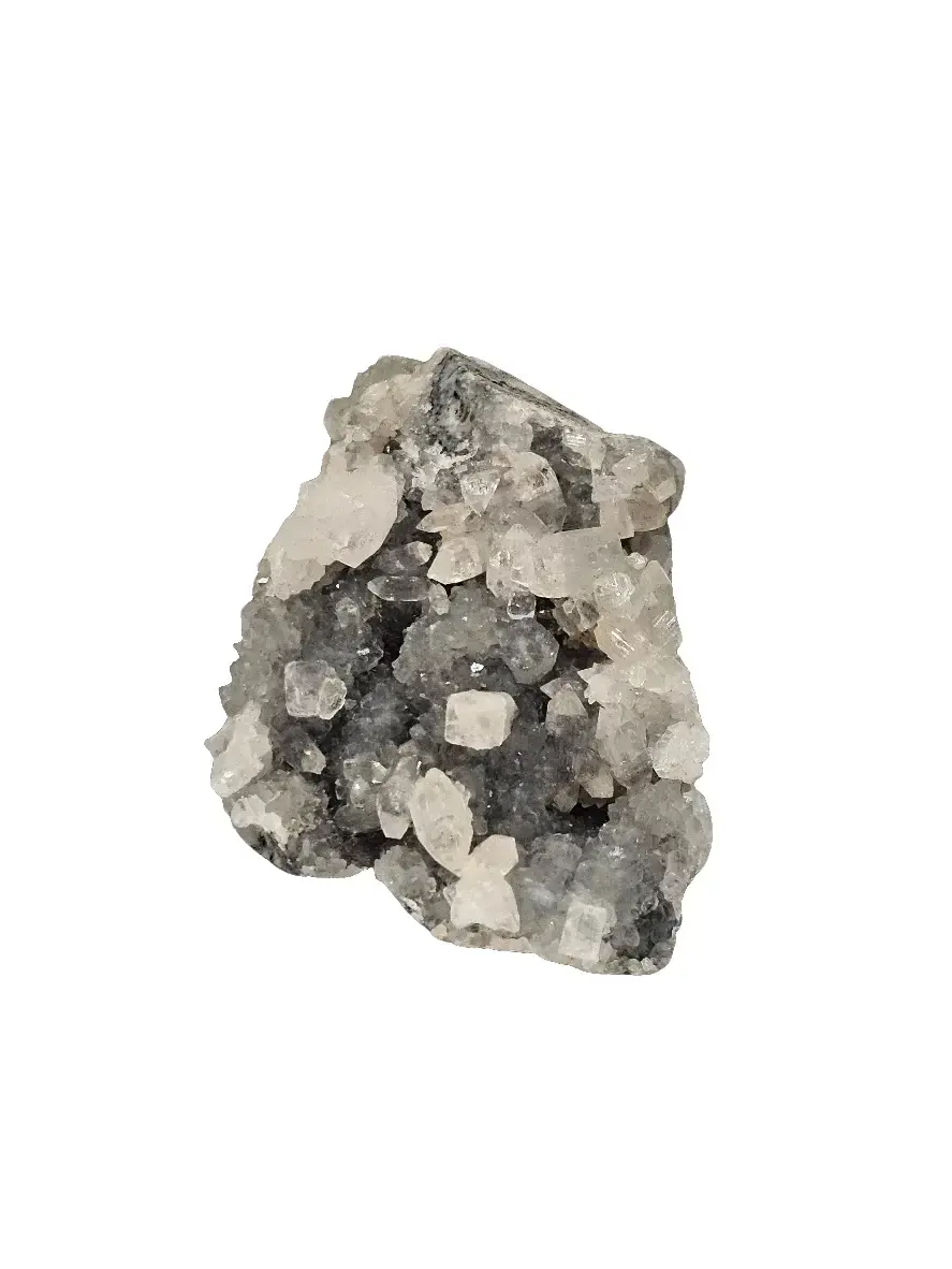 Apophyllite & Chalcedony Raw Crystal Cluster