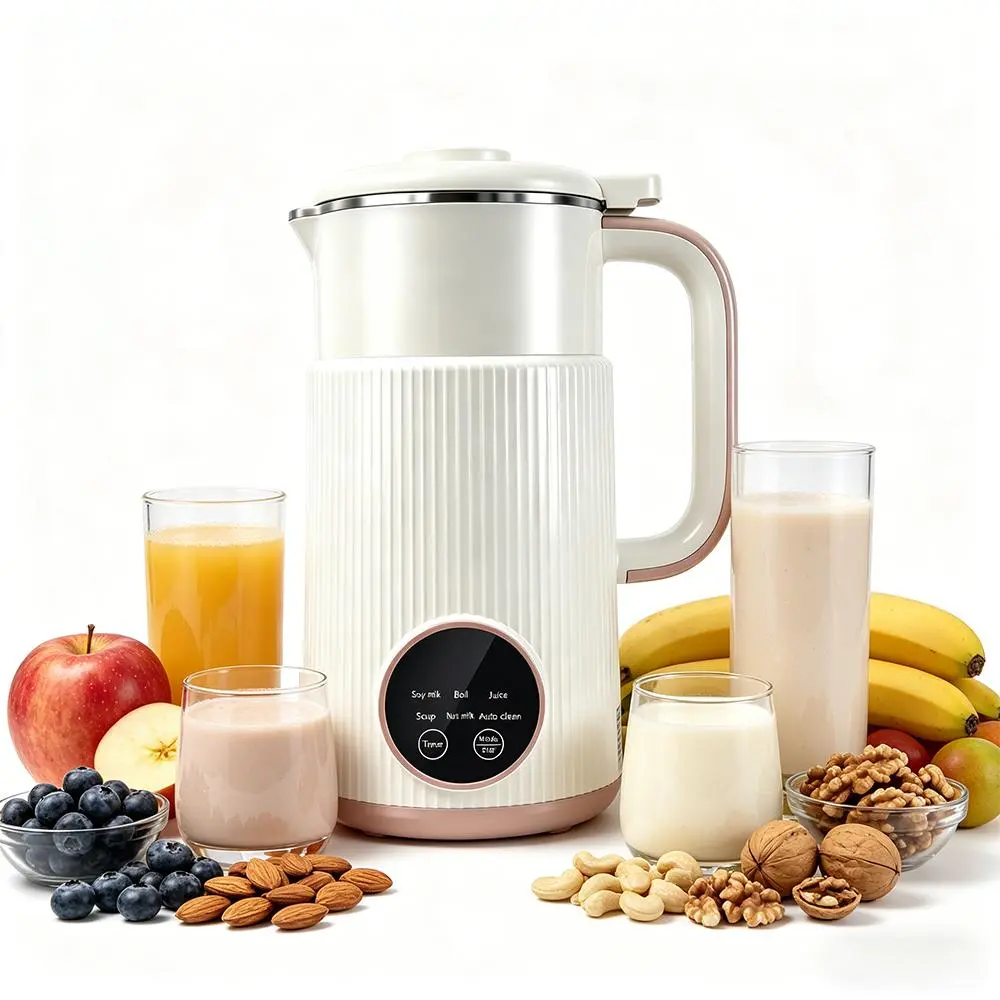 【DealsForYou】Nut Milk Maker 8-in-1 Automatic Almond Milk Machine, Plant-Based Milk Maker for Oat, Soy, Juice & Chowder, Delay Start, Keep Warm, Boil Water & Auto Clean,Perfect Gift