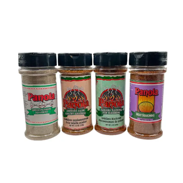 Panola Seasoning Kit - Worcestershire Seasoning, Poultry Seasoning, Blackened Fish Seasoning, Meat Seasoning