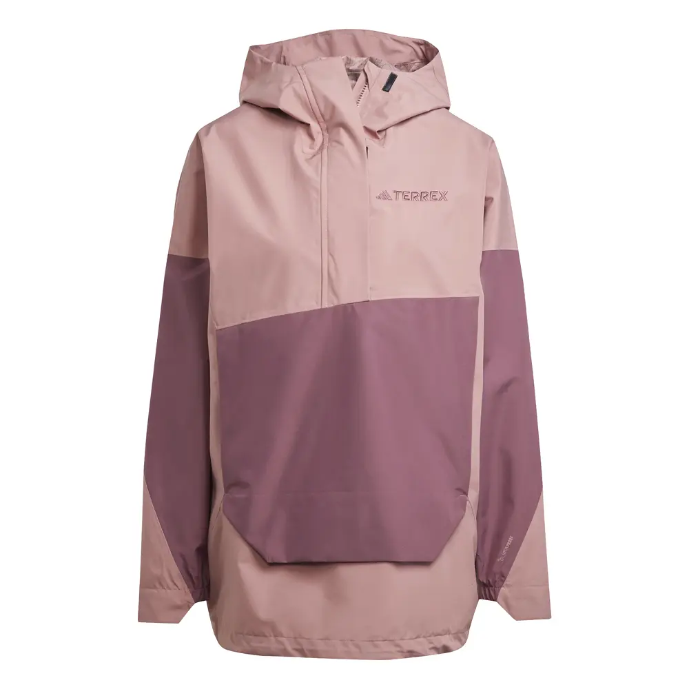 adidas Womens Terrex Xploric 2.5L Climaproof Anorak Athletic Outerwear Casual - Pink