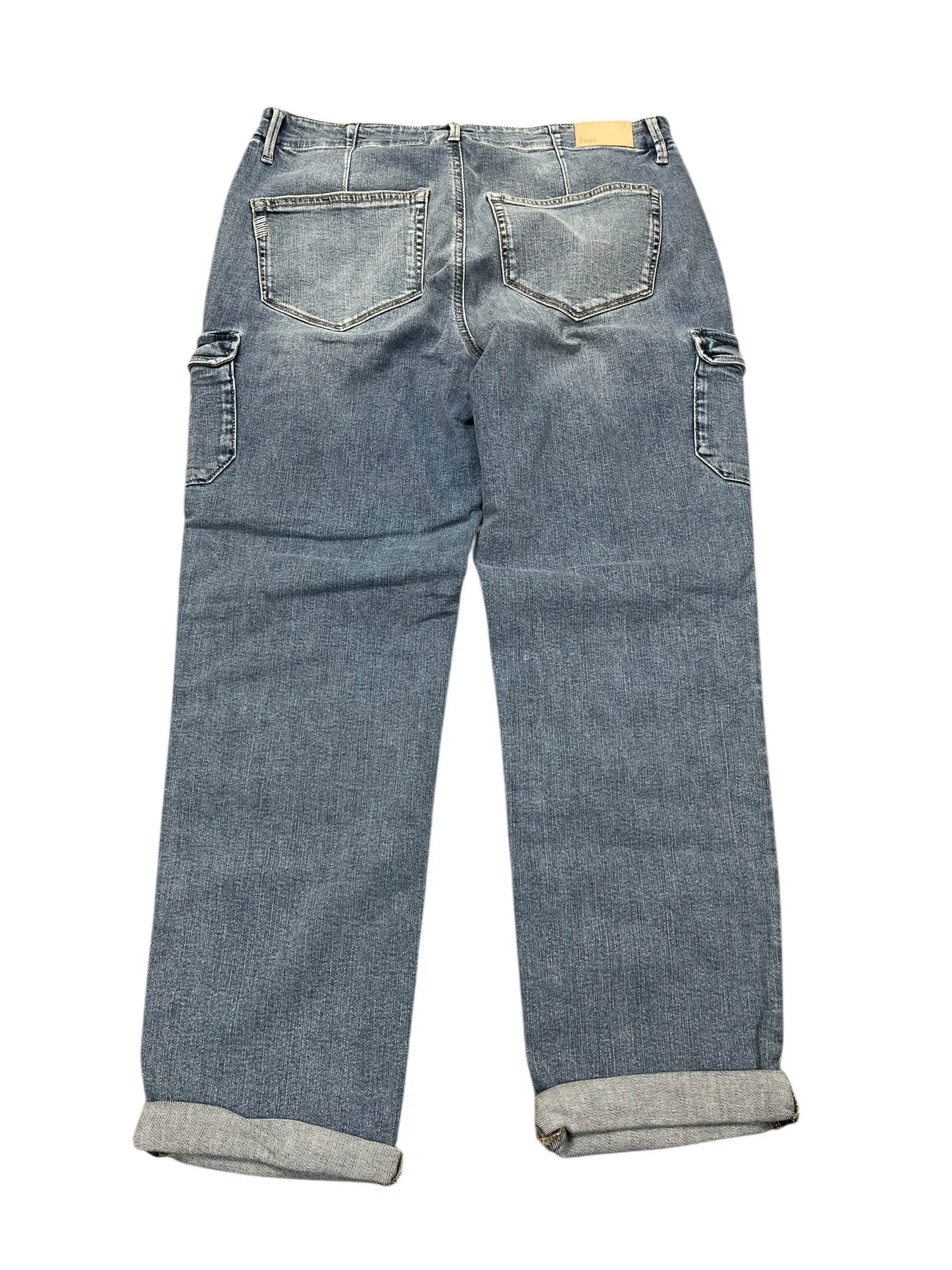 Jeans Cropped By Paige In Blue Denim, Size:8