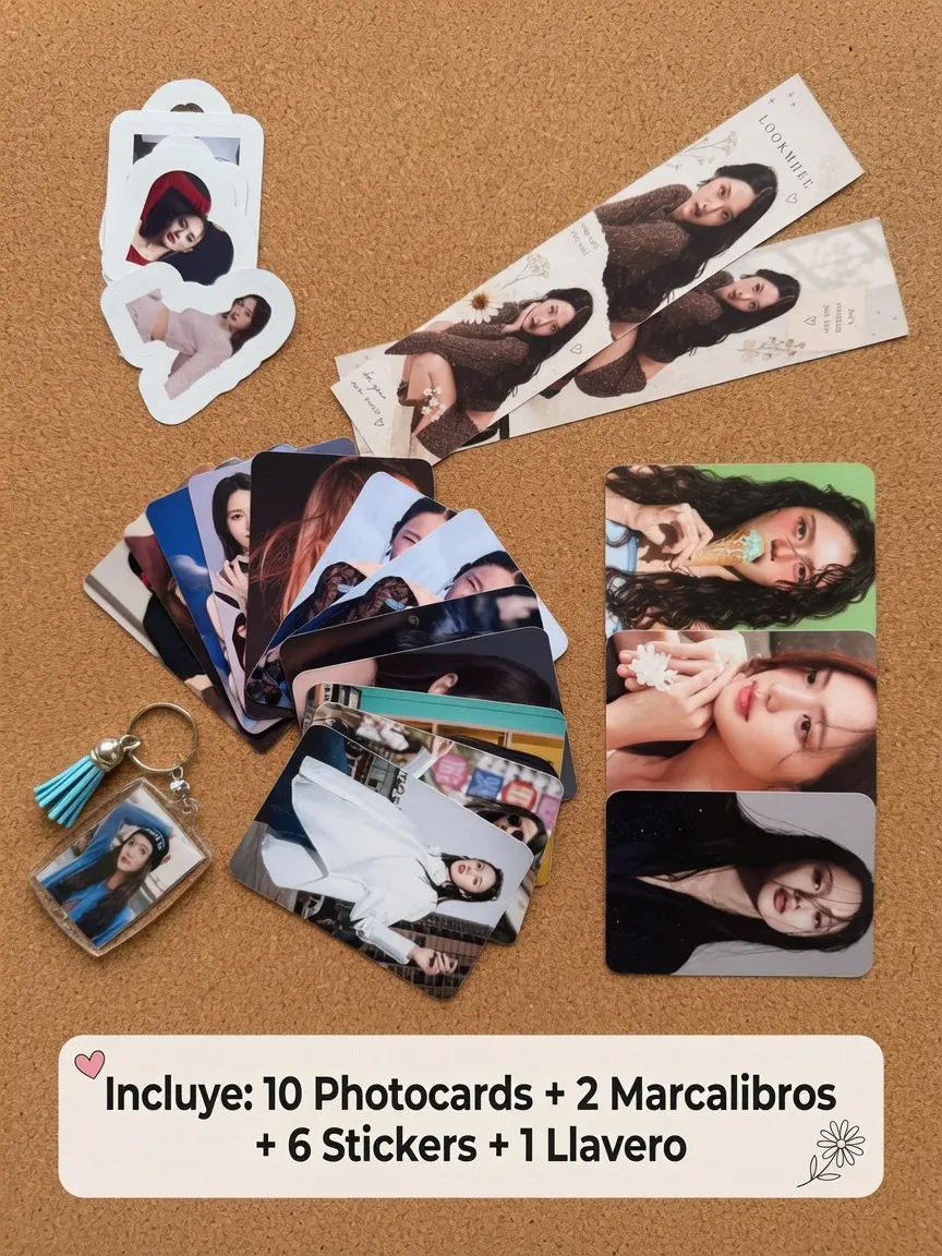 Lookmhee Arte GL C Kit - Includes Photocards, Bookmarks, Stickers and Keychain