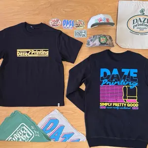 Daze Printing Sample Pack | Streetwear Tshirt Screen Printing Embroidery Hats Patches Sticker