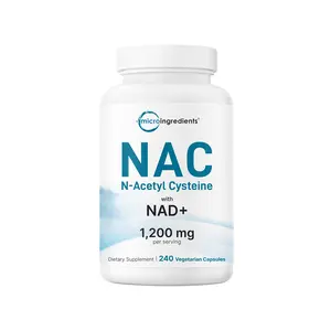 Micro Ingredients NAC with NAD+ 1200mg, 240 Vegetarian Capsules