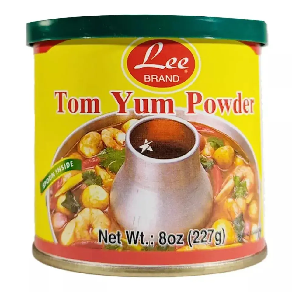 Lee Brand Traditional Tom Yum Spice Powder with Lemongrass & Flavor, 8oz (227g) Ambient Cooking Seasoning - Convenient, Versatile for Soup Preparation