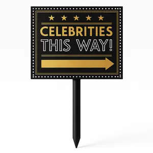 Hollywood Awards Night "Celebrities This Way" Yard Stake Sign