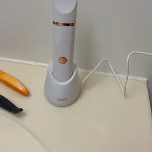 Replacement Charging Base for OLOV Groin Hair Trimmer, USB Recharge Dock & Charging Stand Compatible for OLOV Trimmer, Charging Dock with USB Power Cord (White) Comfort Chargeable