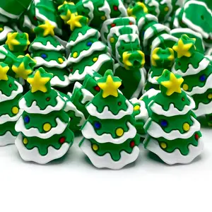 I Light Up Like A Christmas Tree 3D Silicone Focal Beads - Holiday Craft Decor Beaded DIY Supplies Beaded