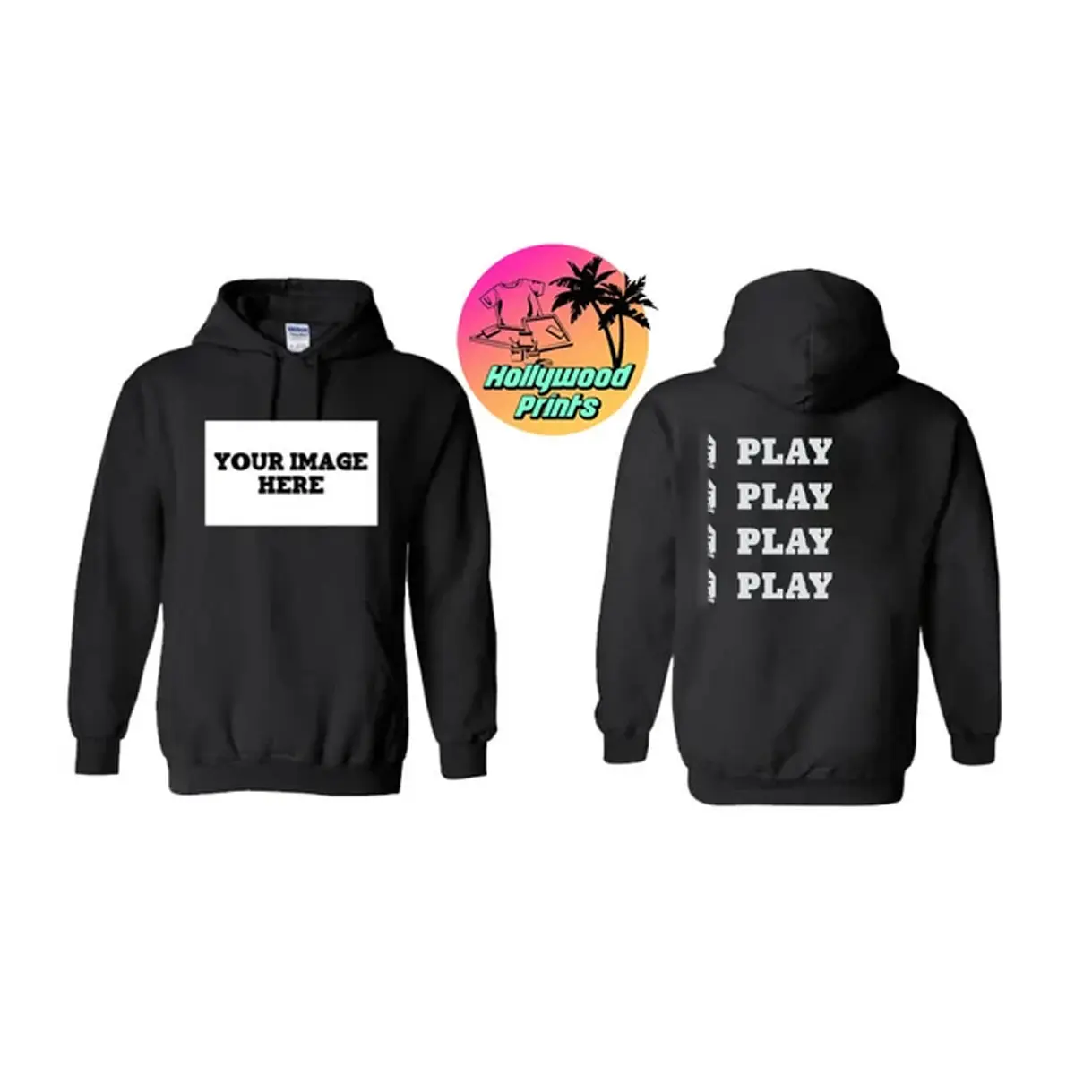 Custom Add Your Image Hoodie - Custom Adult Magazine Hoodie - Gift for Him - Personalized Hoodie - Custom Hoodie for Boyfriend, Husband, Lover
