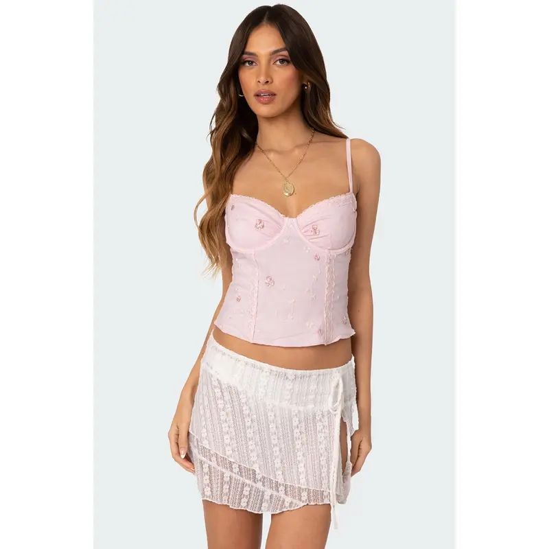 embroidered top - TikTok Shop