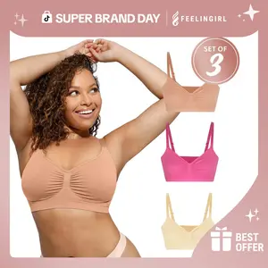 FeelinGirl WIRELESS Bra Black Friday ONLY bundle   livestream#10 [3-Piece] Fit Womenswear Straps Everyday