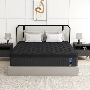 King-size Mattress 10/12/14inch Innerspring Mattress - Full Medium Firmness, Ergonomic Design, Hybrid Memory Foam Mattress, Upgraded Supportive Springs, Delivers Comfortable Sleep Experience, Comfortable and Durable, High-Quality New Boxed Mattress
