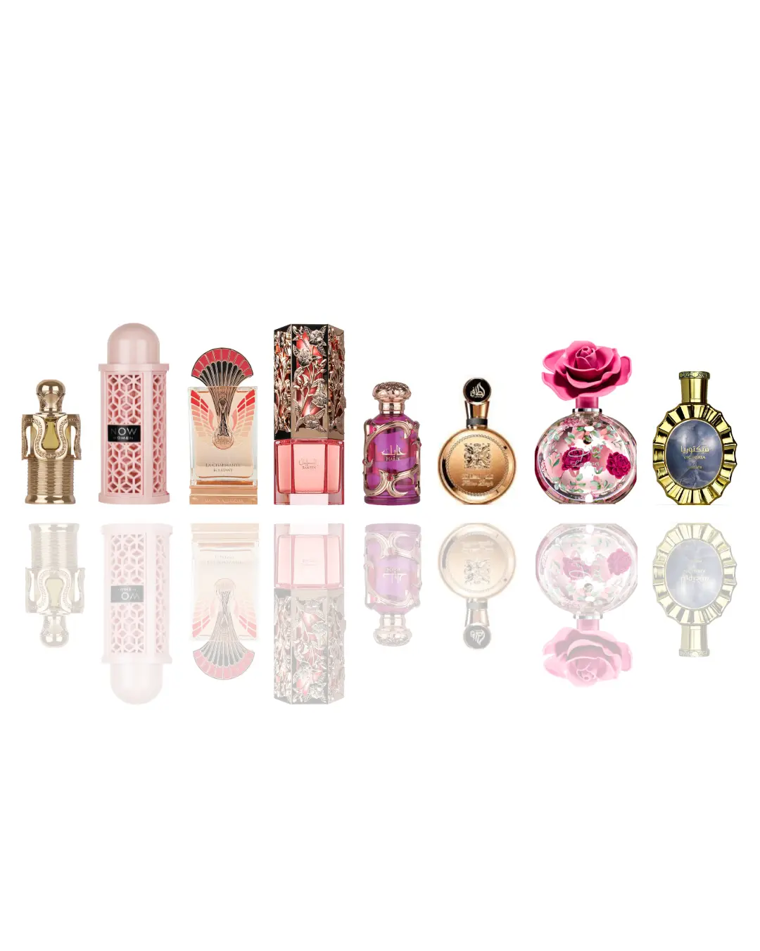Lattafa 8-Piece Luxury Perfume Discovery Set for Women | EDP Fragrance Bottles with Floral, Arabian, and Gourmand Scents, Perfumes Fragrance Blend