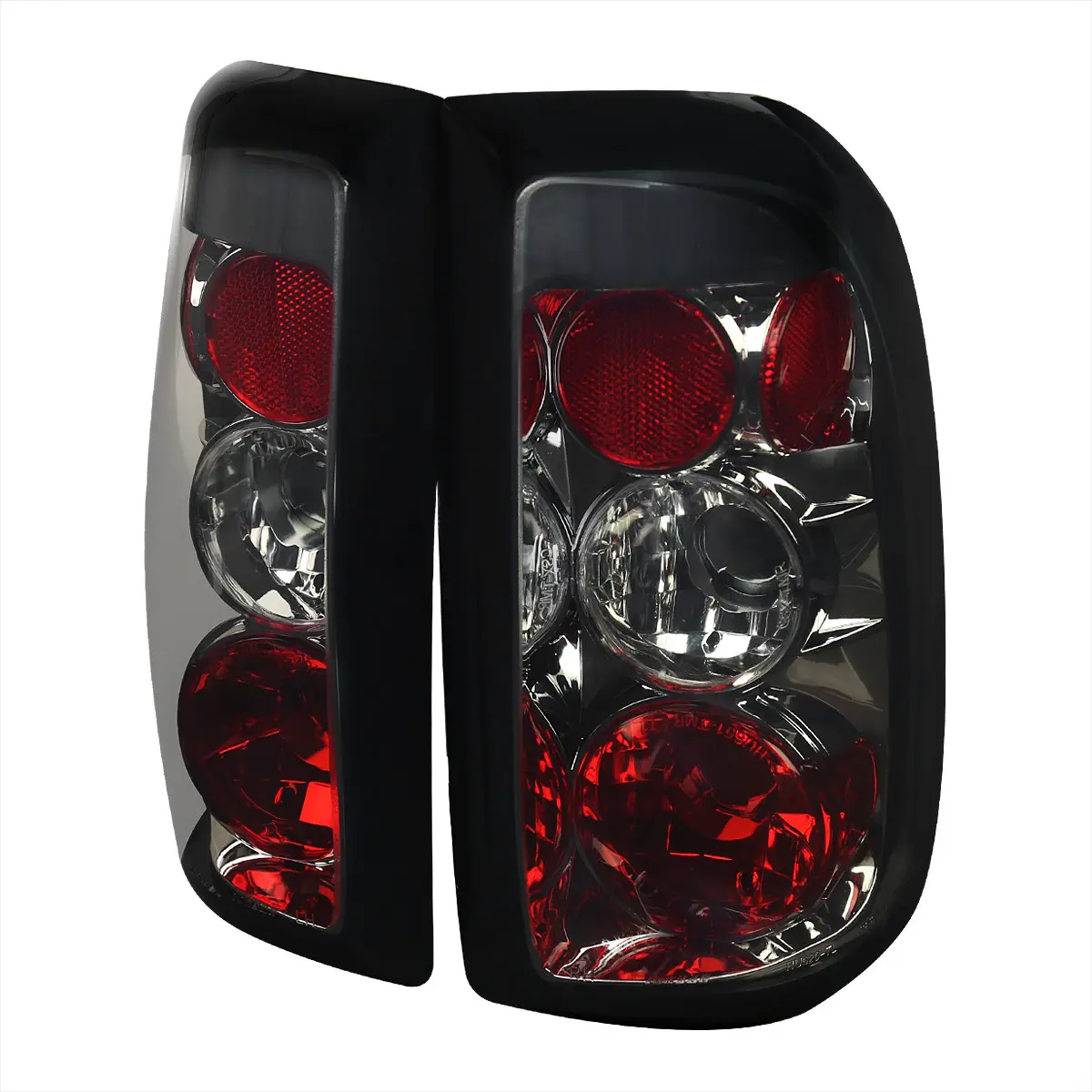 1997-2004 Dodge Dakota Tail Lights (Chrome Housing/Smoked Lens)