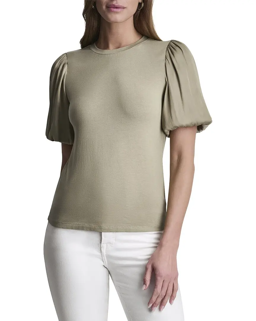 DKNY Mix Media Knit Top