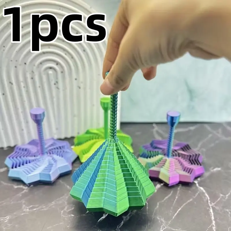 3D Printed Rotating Gyro, Colorful Multi-Design Puzzle Toy, Adult Brain Teaser, Indoor Outdoor Mechanical Puzzle, Fun Prank Gift, Sensory Expansion, Precision Craftsmanship