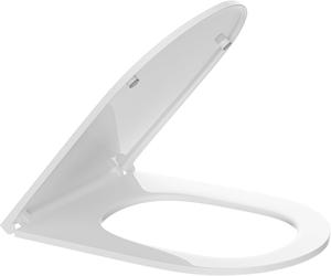 FORIOUS Soft Close Elongated Toilet Seat with Quiet-Close Lid, Modern Bathroom Fixture Toilet Seat, Soft Close Toilet Seat Elongated