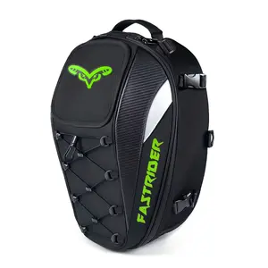 Large Capacity Tail Bag with Expandable Design, Durable Waterproof Motorcycle Road Bike Backpack, Ideal for Outdoor Adventures