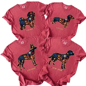 Comfort Colors 50+ Dog Goldendoodle America’s 250th  Shirt, Patriotic Wiener Dog Tee, USA Fireworks Puppy Gift for Dog Lovers, Black Labrador dog Shirt, 4th Of July Shirt, 4th of July Puppy Lover Gift, Dachshund 4th of July Gift