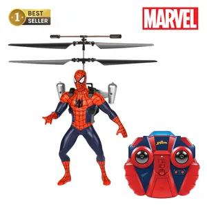 MARVEL Officially Licensed Avengers IR RC Helicopter 2CH - Spider-Man Edition with LED Lights & Gyro Stabilization for Kids Ages 6+(Battery not included)