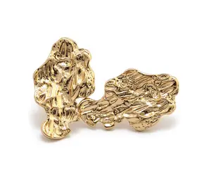 Special Nugget Design Gold-Tone Stud Earrings for Women