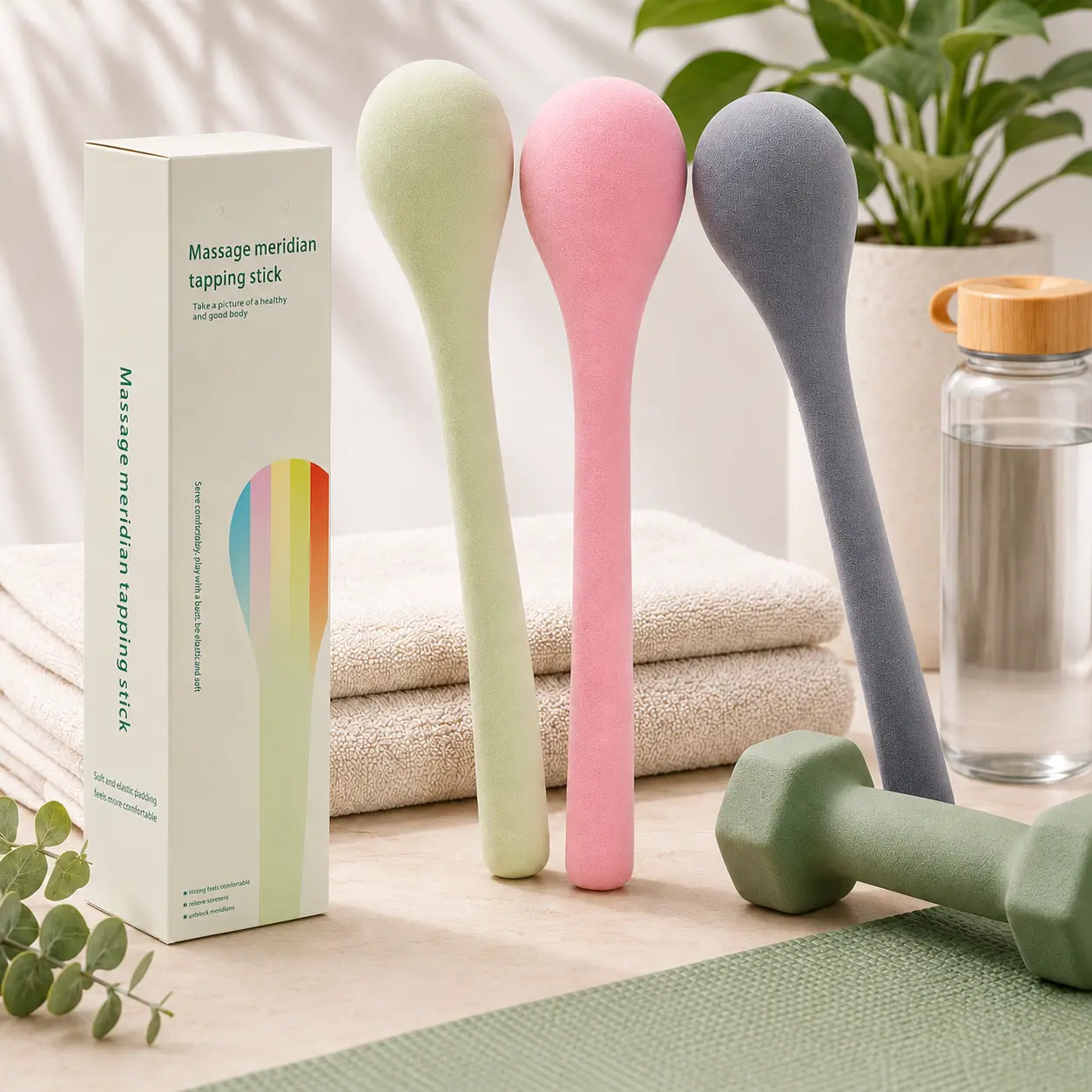 Massage Stick for Neck Back and Body Relaxation | Soft Tapping Tool for Everyday Wellness | Gift for Women, Moms & Friends