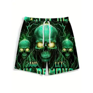 Men'S Casual Sports Fashion Shorts Beach Pants Outdoor Menswear Polyester