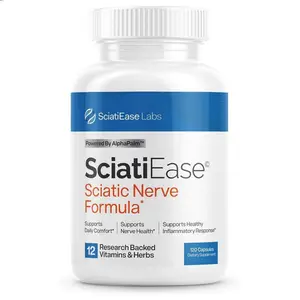 SciatiEase Daily Capsule Formula with AlphaPalm & Vitamin B Complex – 120 Capsules