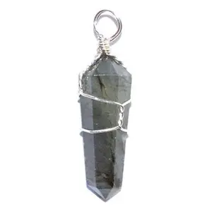Labradorite Wire Wrapped Point Pendant (Set Of 5)