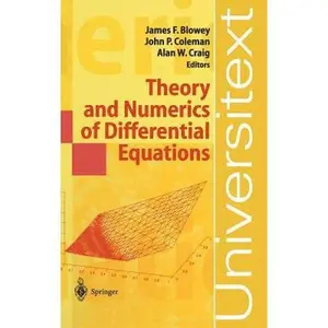 USED-Theory and Numerics of Differential Equations: Durham 2000 by Blowey, James (Hardcover)